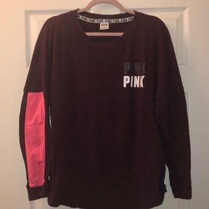 PINK Long Sleeve Varsity Crew